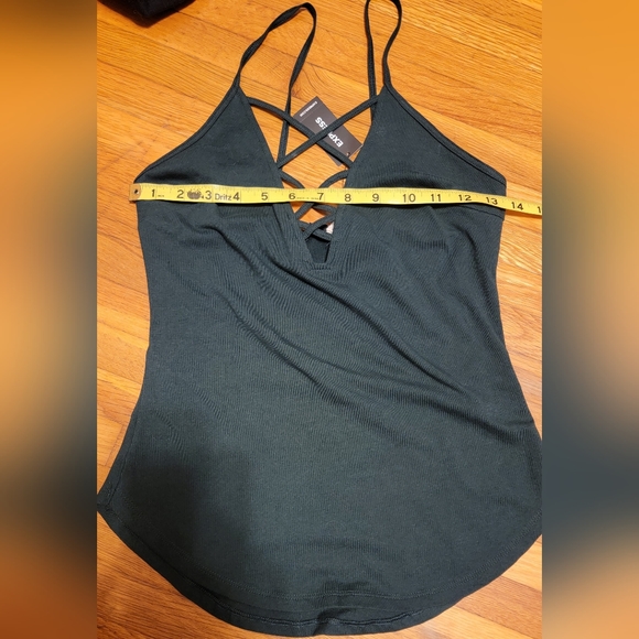 Express y2k Criss Cross V-Neck Tank Top NWT - Picture 6 of 7
